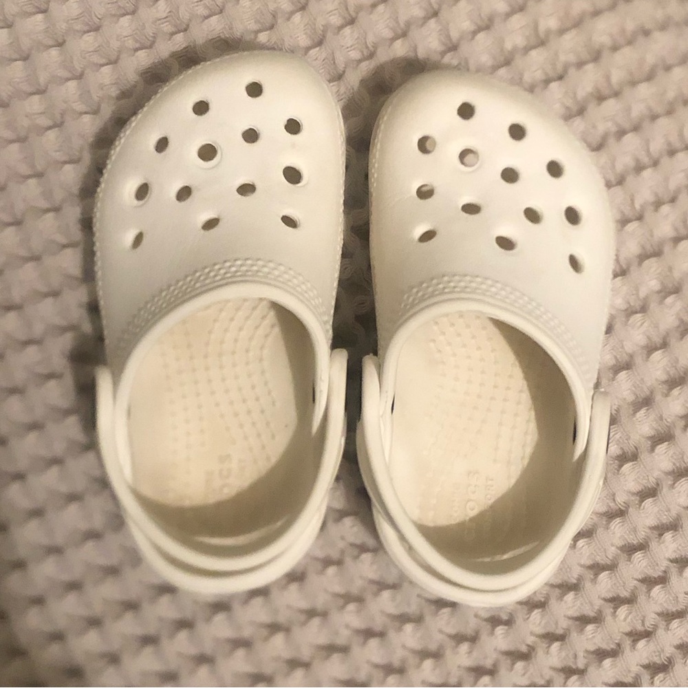 Toddler white CROCS